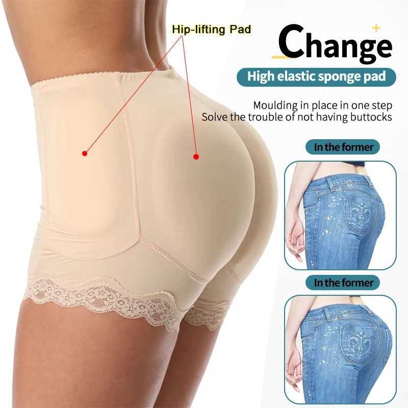 Body Shaper Underwear With Hips Pads Filler Sexy Butt Lifter Enhancer Control Panties Belly Smooth Shapewear Fake Buttock Plus L251030