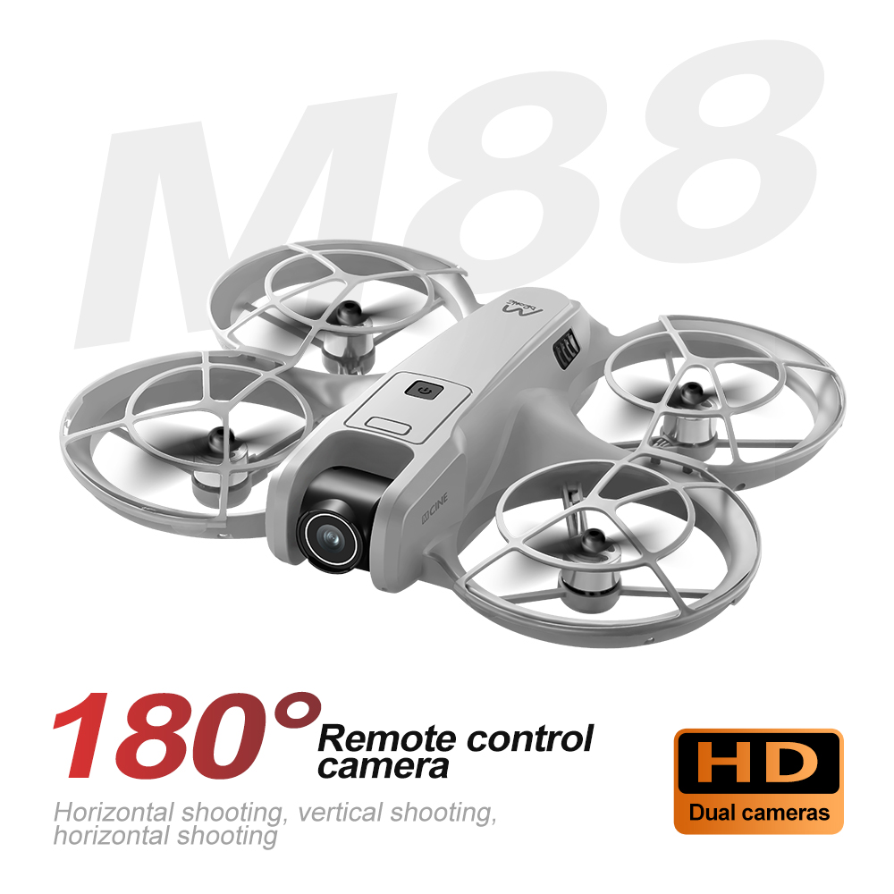 New M88 Drones Aerial Photography Drone HD Brushless Motor Optical Flow Positioning Camera Can Be Remote Control Electric Adjustment 180 °