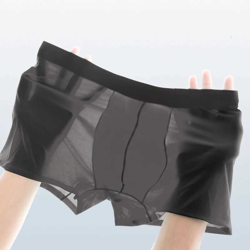 Mens underwear wholesale Europe and the United States crossborder ice silk boxers English size boxers large size shortsT251031