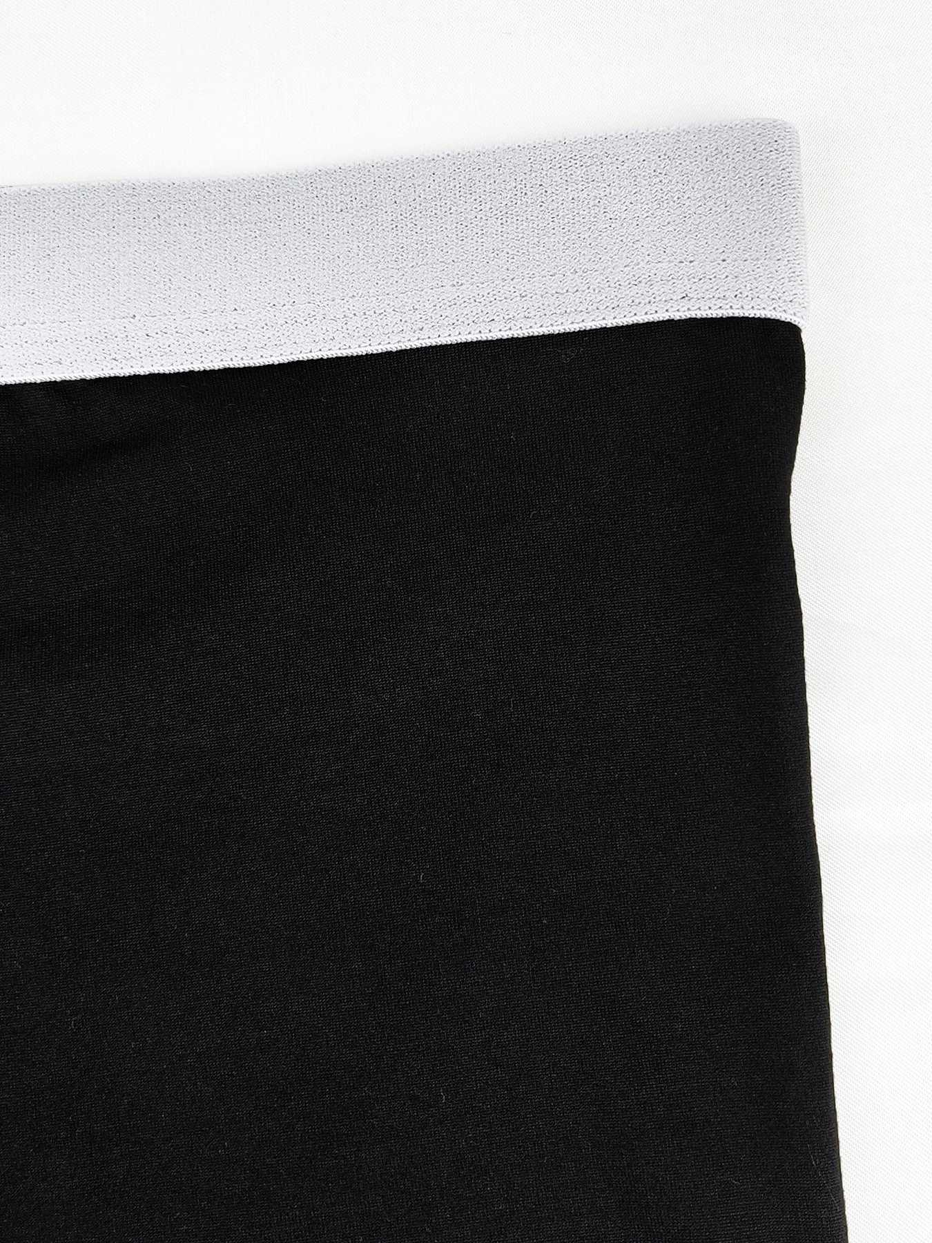 Mens 4Pack Polyester Boxer Briefs MEN Waistband Black Red Underwear SetT251031