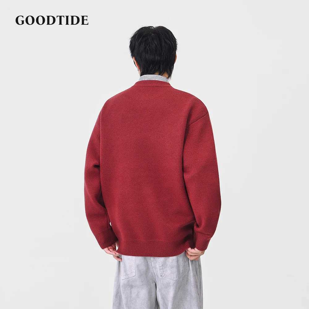 Fashion Mens Casual Crew Neck Sweater 2025 Winter New Horse Pattern Print Knitted Pullover Soft Long Sleeve Jumper Top J251021