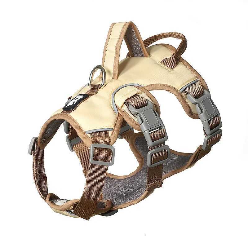 Durable Pet Dog Vest Harness Explosionproof Big Dogs Harnesses Reflective French Bulldog Collar Shepherd Dogs Walking Supplies C251031