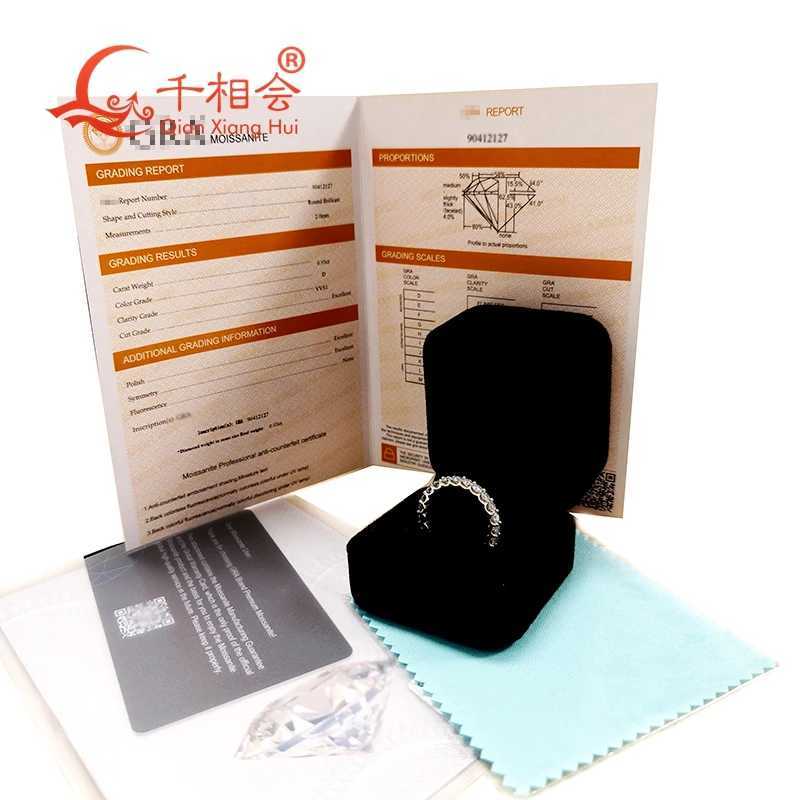 solid 2mm 3mm Moissanite Full Eternity Ring Band 925 Sterling Silver white Round Moissanite Diamond Jewelry gift dating partyW251030