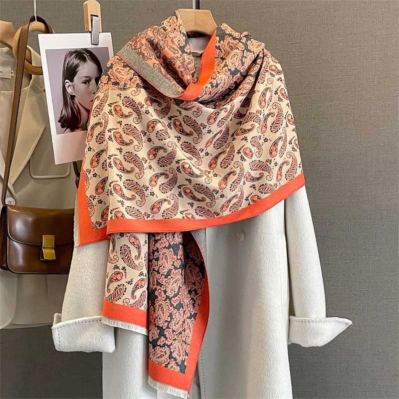 Cashmere Scarf for Women Thicken Warm Winter Blanket Female Luxury Quality Shawl Wrap Bufanda Poncho Echarpe Stoles C251031