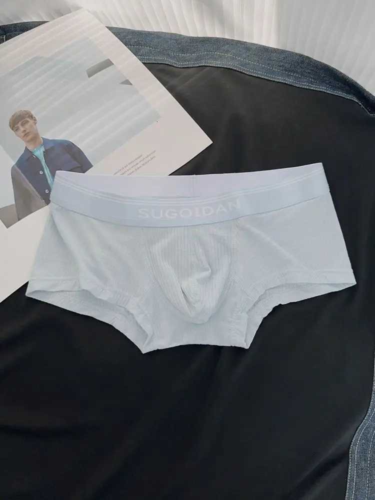 2pcslot mens flat angle underwear with thread Modal low waisted sexy Ushaped protruding comfortable soft and breathableT251031