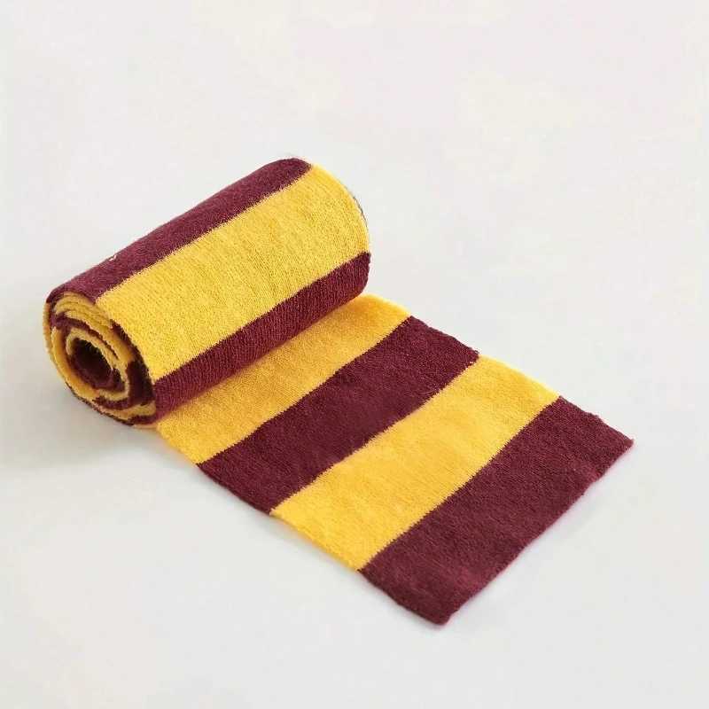 2Pcs Cosplay Autumn Winter Versatil Striped Long Artificial Cashmere Unisex Scarf and TieSuitable for Halloween Cosplay PartyW251030