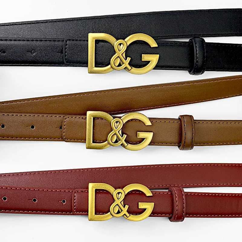 DG Monogram Slim Belt Designer Letter Pattern PU Waistbelt for Women MultiColor Options Perfect for Jeans ShortsW251031