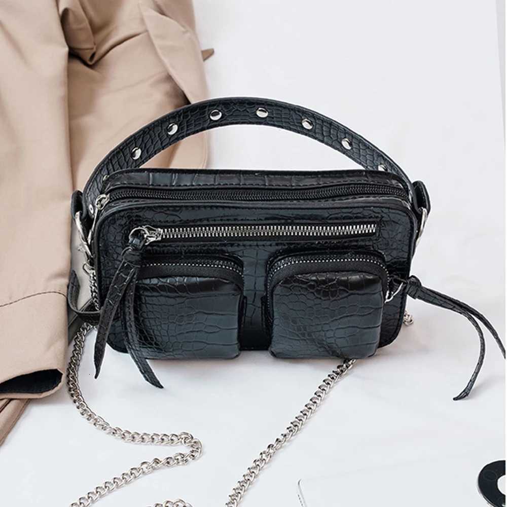 Luxury Alligator Women Handbags Crocodile Pattern Shoulder Bag Chains Crossbody Bags for Women Animal Print Flap Purses Clutch W251031