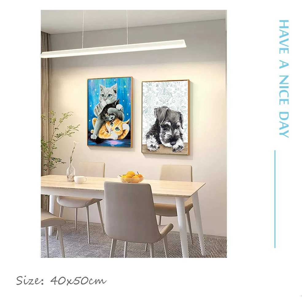 CHENISTORY Frameless Painting By Numbers Animals On Canvas Pictures By Numbers Acrylic Paint By Number Home Decor Digital Paint C251031