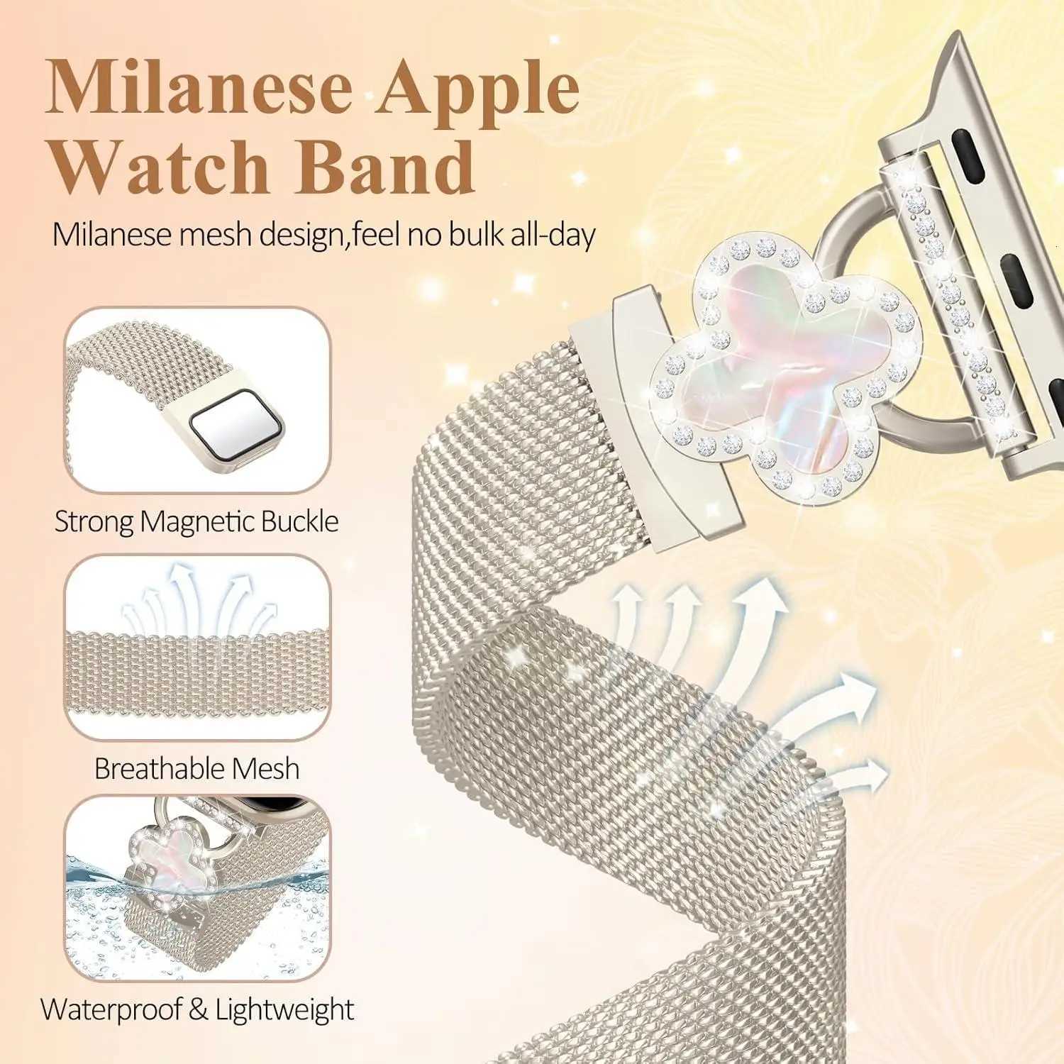 Diamond Strap for watch band 42mm 44mm 46mm 45mm 49mm 40 41 metal milanese correa bracelet series 10 9 8 7 6 5 4 SE tra Y251031