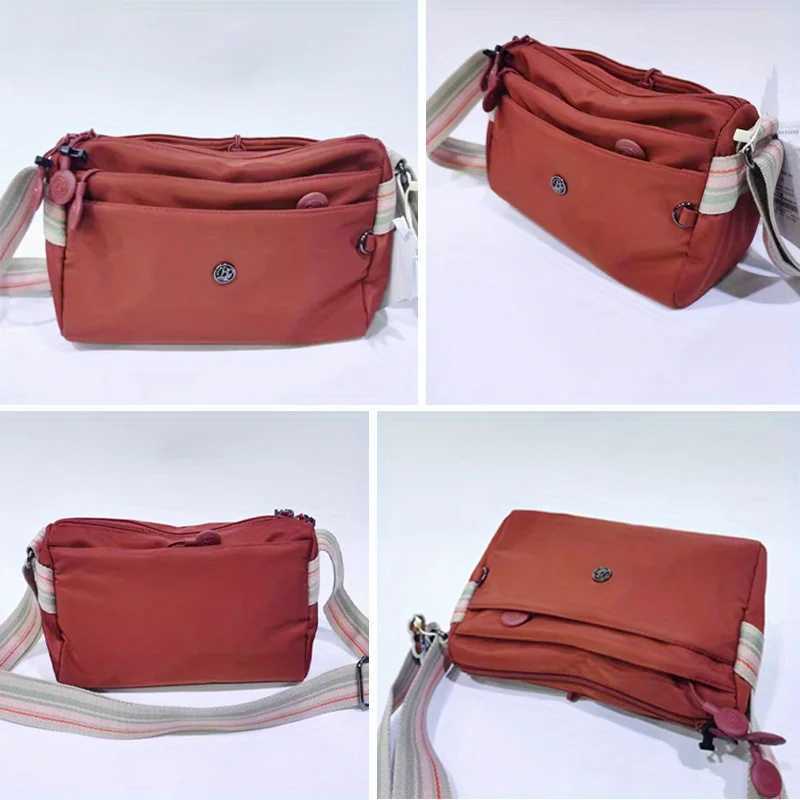 Ultralight Nylon Crossbody Bag for Women Adjustable Wide Strap Lightweight Womens Bag Zipper Closure Stylish Messenger Bag W251031