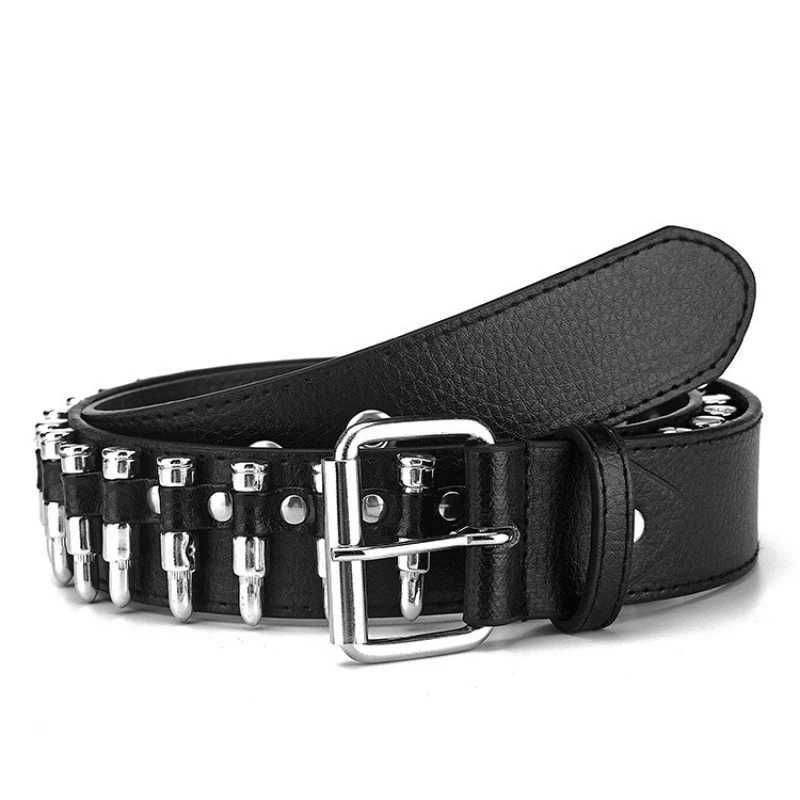 Fashion New Bullet Accessories Belt Metal Belt Men And Women Punk Hardware Jeans Belt Y2K Belt Designer Belt Womens BeltW251030