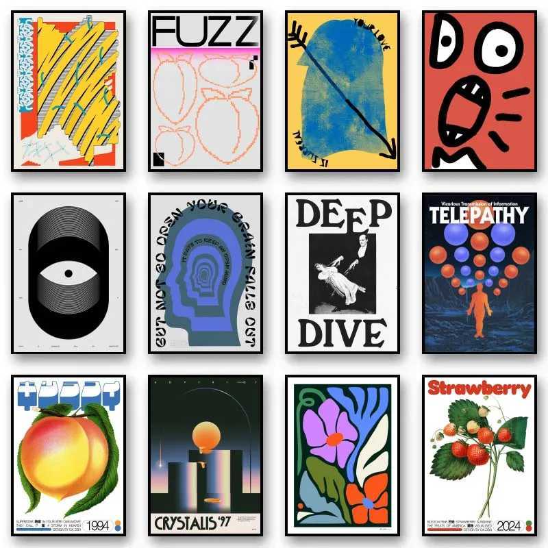 Vintage Japanese Wall Art Print Posters ic Abstract Mid Century OKINAWA Canvas Painting for Modern Living Room Home Decor C251031