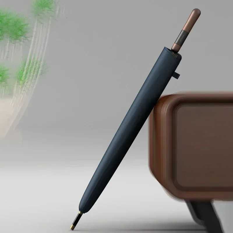 Olycat Large Umbrella Windproof Strong 16 Bones Wooden Handle Rain Umbrella Waterproof Luxury Big Long Umbrella Men Wan H251031