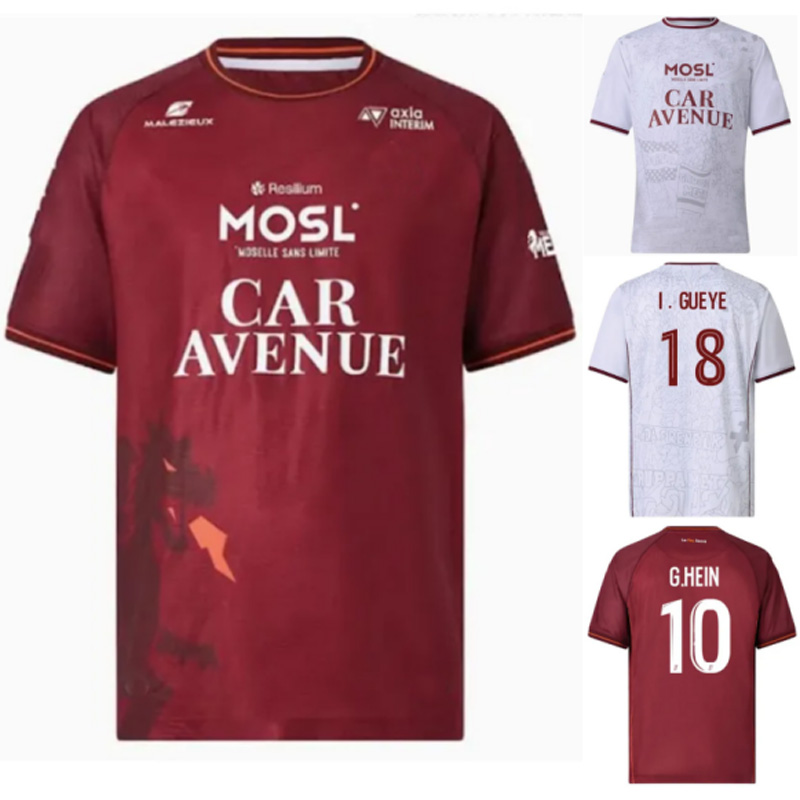 2025 2026 Metz Football Jersey FC 25 26 Home Away TSITAISHVILI ABUASHVILI SABALY MALICK football shirt G.HEIN MANGONDO I.TRAORE DEMINGUET maillots de foot camesita