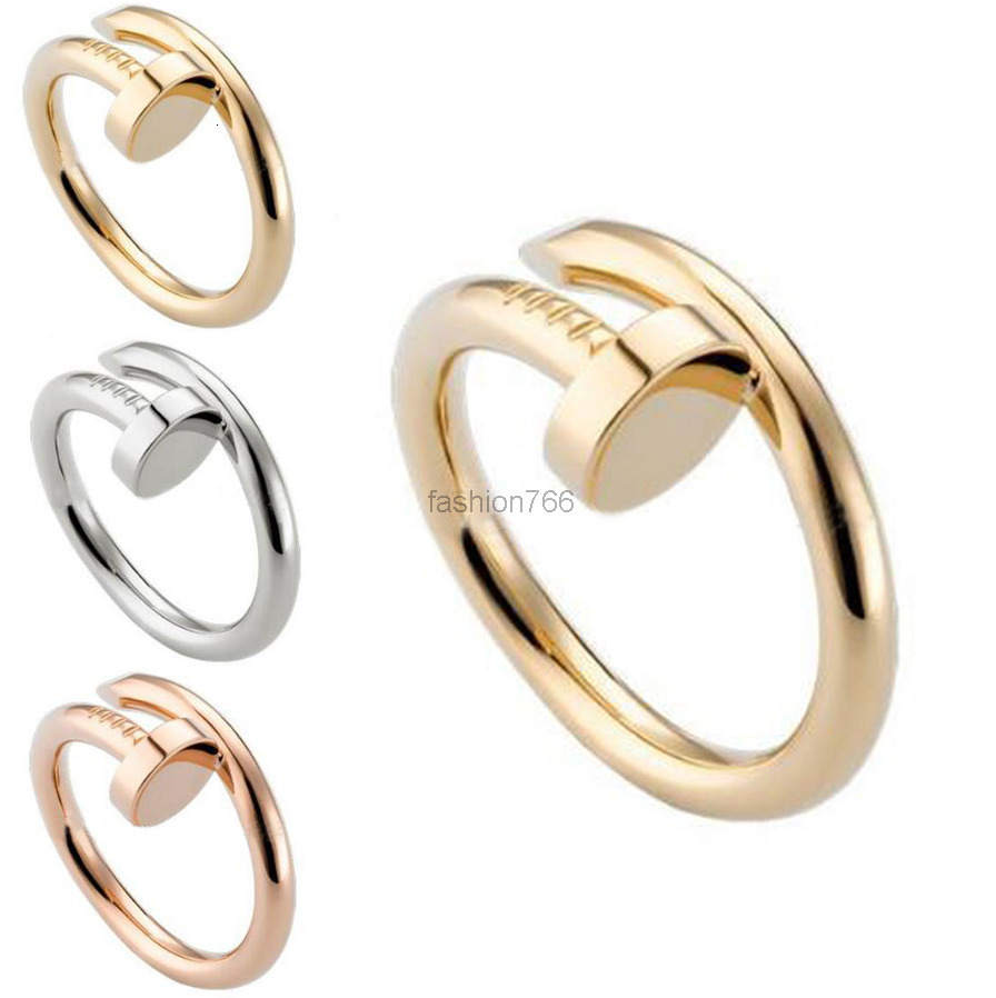 Band Rings Designer Nail Ring Luxury Jewelry Midi love Just a Rings For Women Titanium Steel Alloy GoldPlated Process Fashion Accessories Never Fade