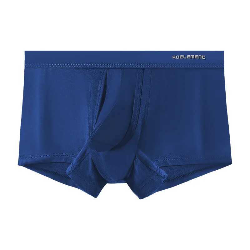 Mens Boxer Shorts Modal Underwear Man Solid Panties Breathable Bullet Separation JJ Penis Pouch Underpants Cueca Plus Size L5XLT251031