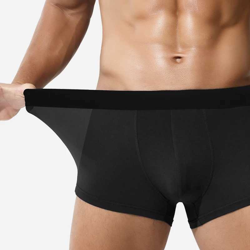 Mens underwear wholesale Europe and the United States crossborder ice silk boxers English size boxers large size shortsT251031