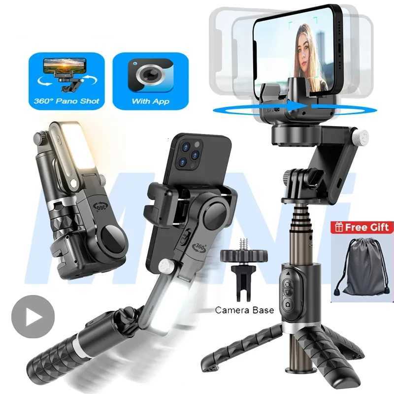 Handheld Gimbal Stabilizer Selfie Stick Tripod For iPhone Android Cell Phone Mobile Smartphone Camera Hand Portable Cellphone Y251011