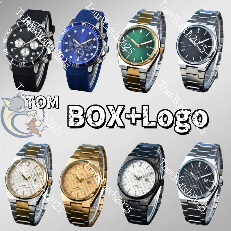 2026 AAA Luxury Tissotys Watch PRX Stainless Steel Band Mens Watches Chronograph Luminous Sappire Automatic Movement Designer Wristwatch With Box Montre Reloj