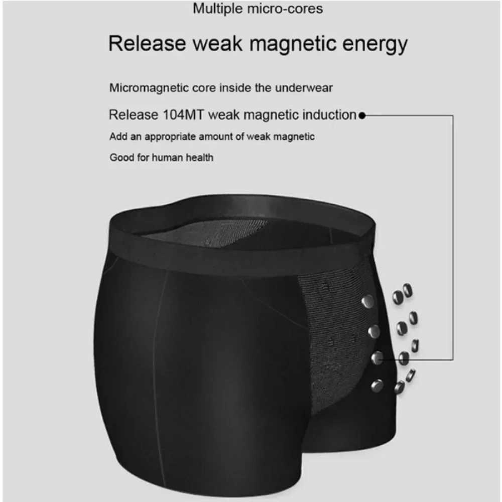 2024 Upgraded Mens Magnetic Therapy Boxer Briefs 22 Grade Magnets Acupoint Aligned Health Underwear L 6XL Blood Flow SupportT251031