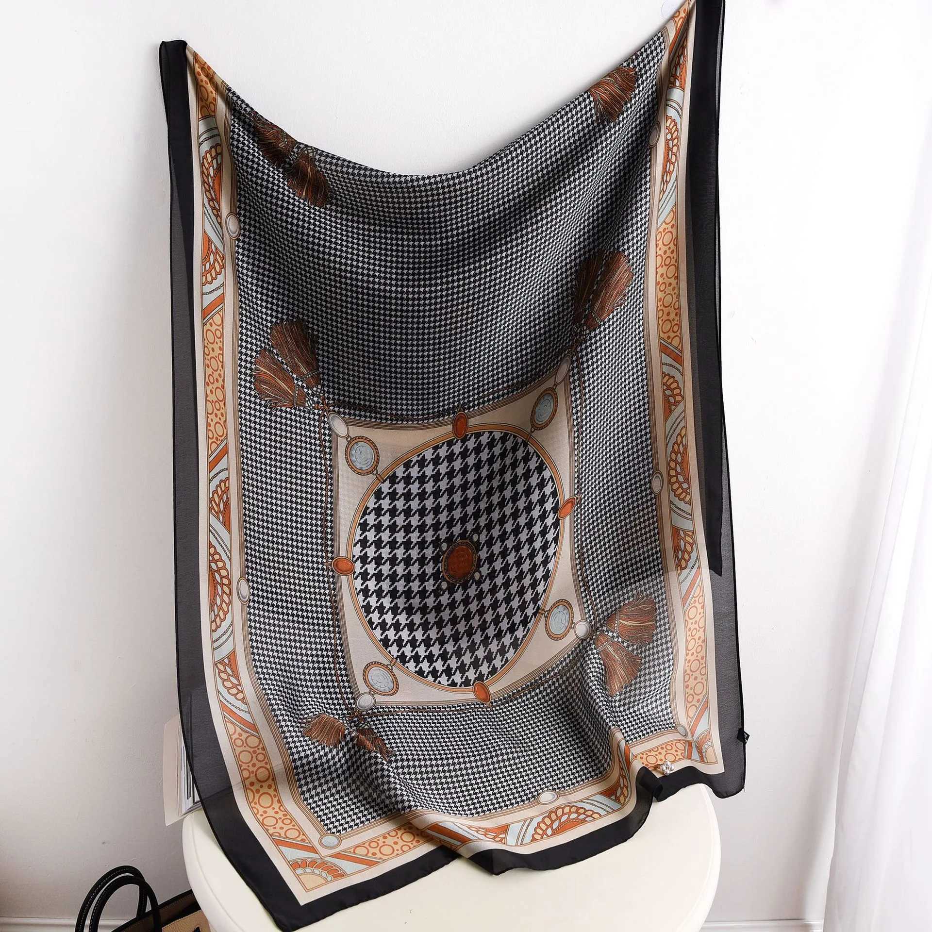 Spring Scarves - Luxurious Design for Women - Polyester Fiber Material - Smooth Scarves - Soft Shawls C251031