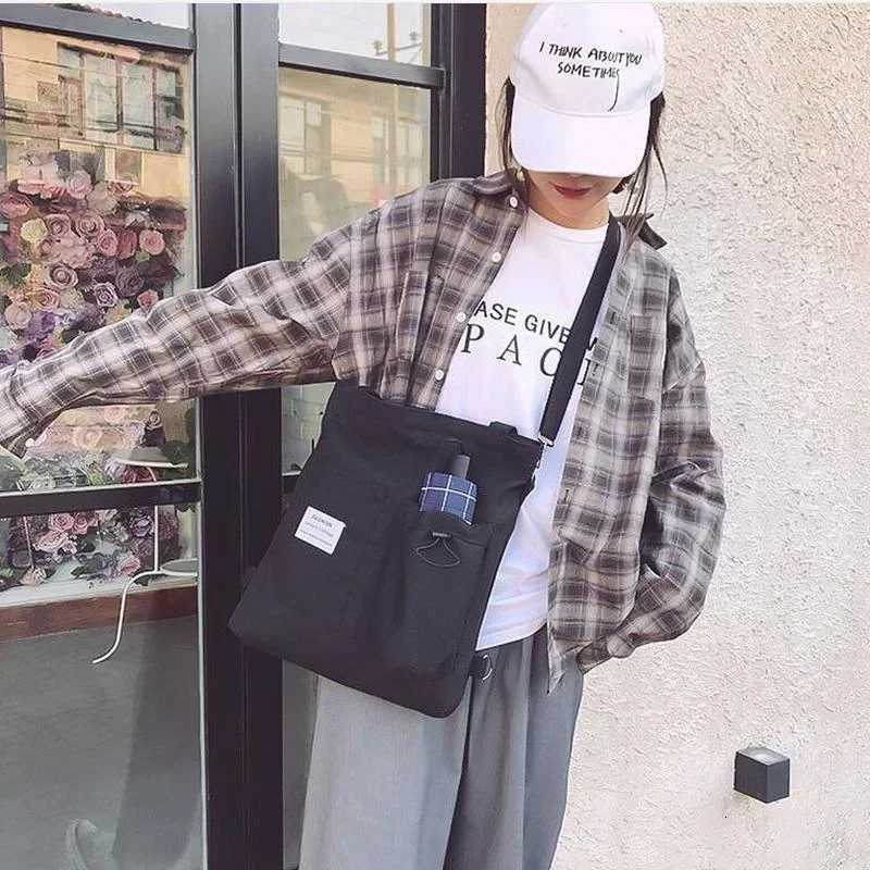 Womens Bag Crossbody Handbag Female Shopper Fashion Simple Quality Bolsas Korean Designer Shoulder Canvas Bags for Women Tote W251031