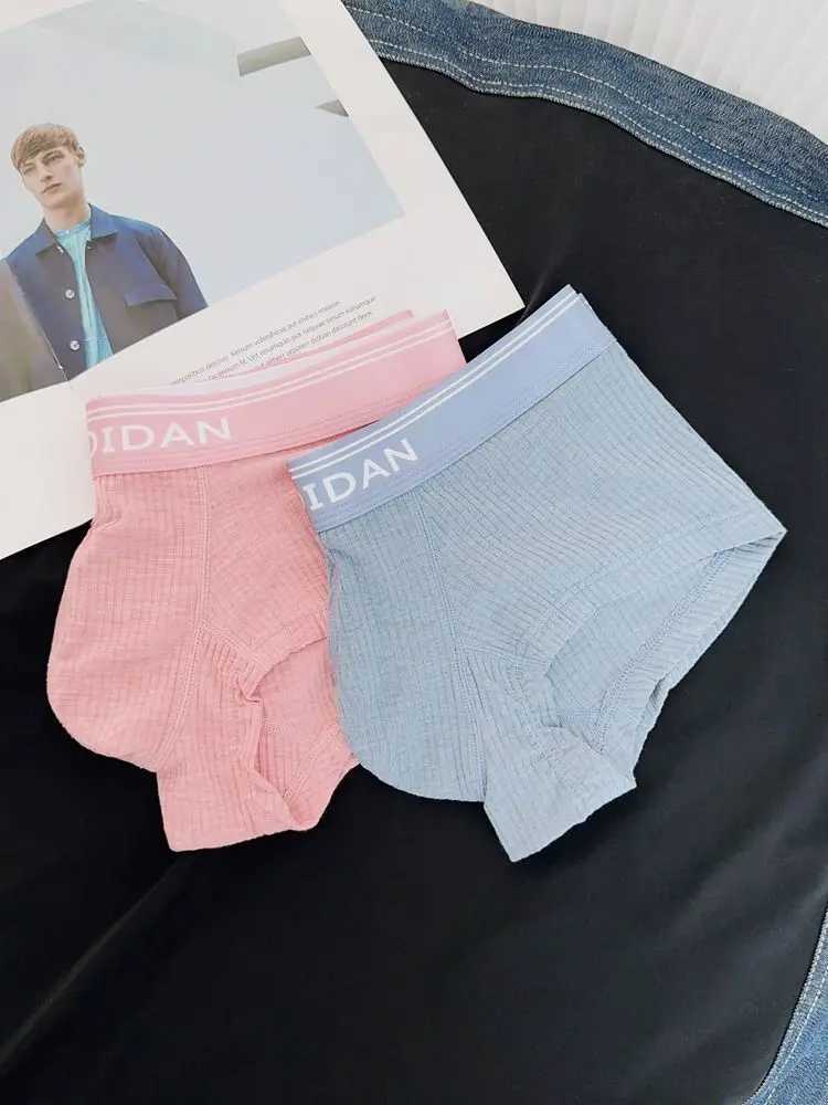 2pcslot mens flat angle underwear with thread Modal low waisted sexy Ushaped protruding comfortable soft and breathableT251031