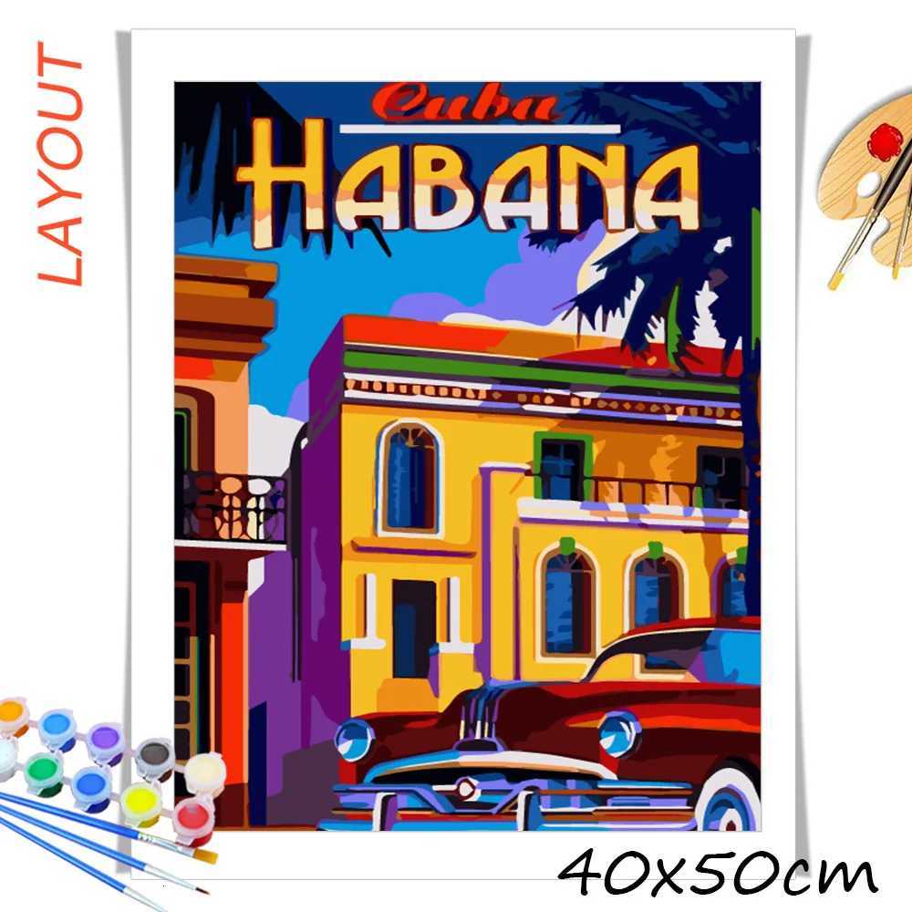 AZQSD Diy Coloring Picture By Numbers City New York Unique Gift For Children Painting By Numbers Landscape Home Decoration C251031