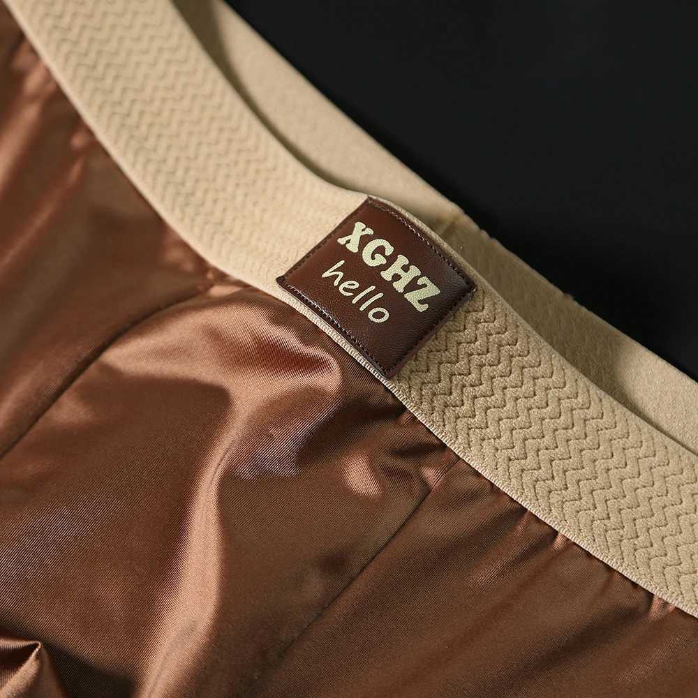 3PCSPack Luxury Ice Silk Satinlike Mens Panties Super Soft Boxer Homme Cool Breathable Comfortable Man Underwear UnderpantsT251031