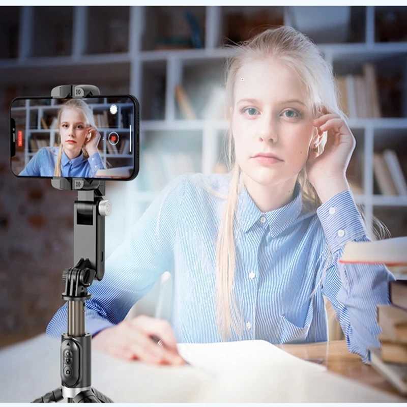 Handheld Gimbal Stabilizer Selfie Stick Tripod For iPhone Android Cell Phone Mobile Smartphone Camera Hand Portable Cellphone Y251011