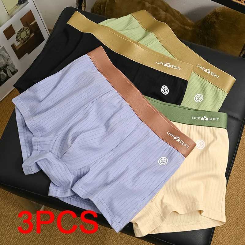 3PCS Mens Boxer Briefs Sports Boxer Man Sexy Men Unerderwear Mens Square Panties Sporty Boxers Shorts Underwear Big Size GiftT251031