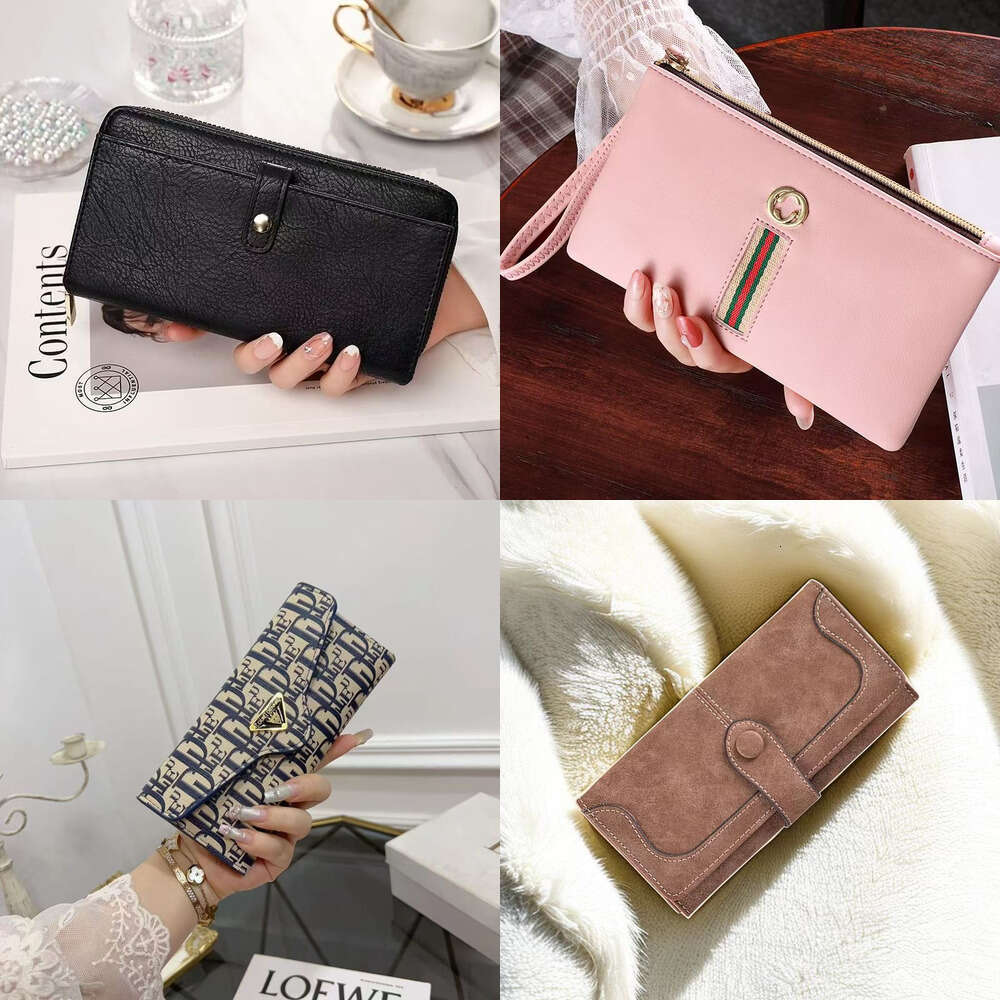 Slim wallet designed by a famous designer influencer, multi-card fold, luxury casual coin purse wallets for men women f0
