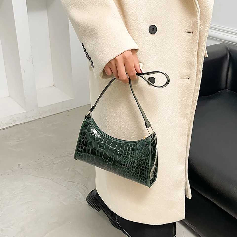 Solid Color PU Leather Womens Underarm Bag New Luxury Designer for Female Casual Shoulder Bag Tote Clutch Purse Banquet Handbag W251031