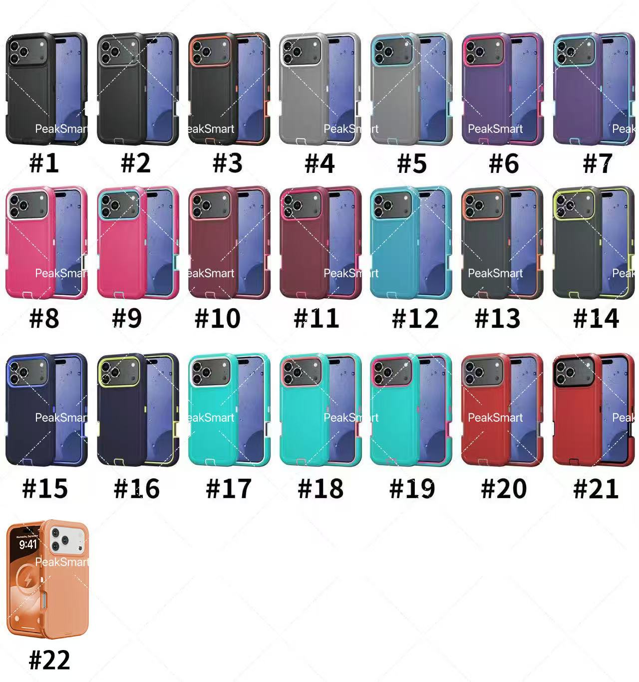 Defender Heavy Duty Shockproof with Belt Clip Phone Cases for iPhone 17 16 16E 15 14 13 12 11 Pro Max Samsung S25FE S26 Moto Style 5G