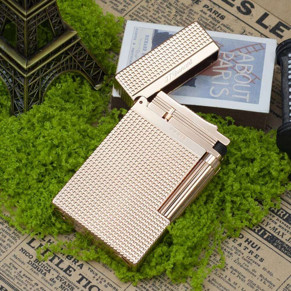 Lighter Engraved Clear Sound Special Cigarette Smoking Accessories Cigar ST D Lighter Gadgets Butane Gas Men Gifts High-Quality