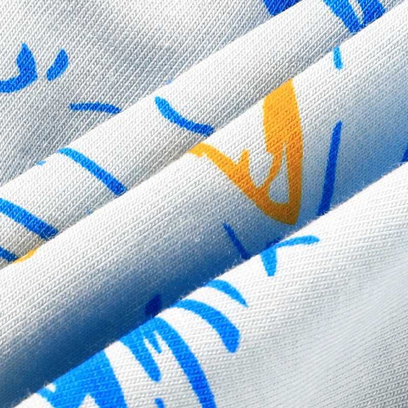 Mens underwear mens trendy printed comfortable four corner pants summer thin flat corner pants mens youth sports shorts sT251031