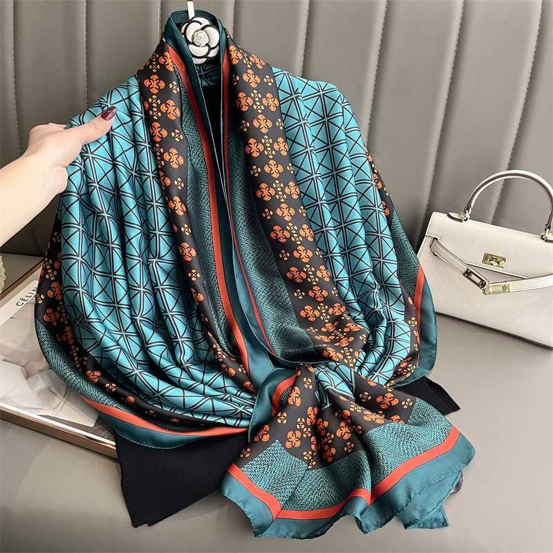Lace silk shawl-style headscarf or beach towel for women, fashionable summer sun protection accessory, beach scarf or headscarf C251031
