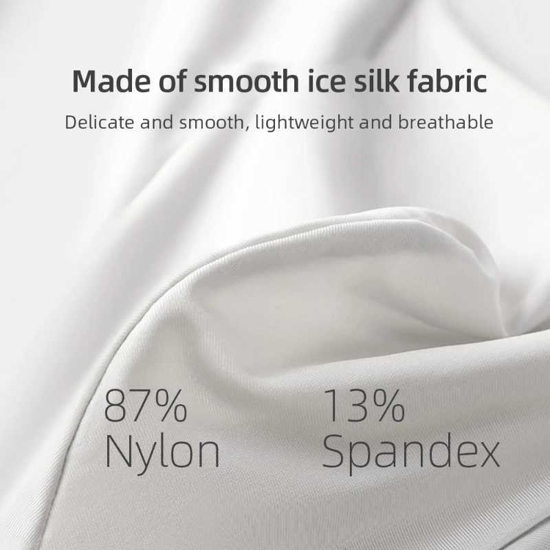 Mens Ice Silk Underwear Plus Size Quick Drying Thin Penetration Antibacterial Silk Cold and Comfortable Flat Corner PantsT251031