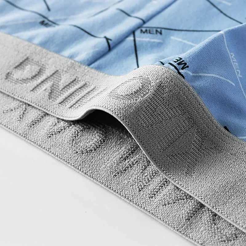 2024 Thin Breathable Cotton Crotch Line Middle Waist Milk Silk Boxers Letter Underwear Men Panties Shorts T251031