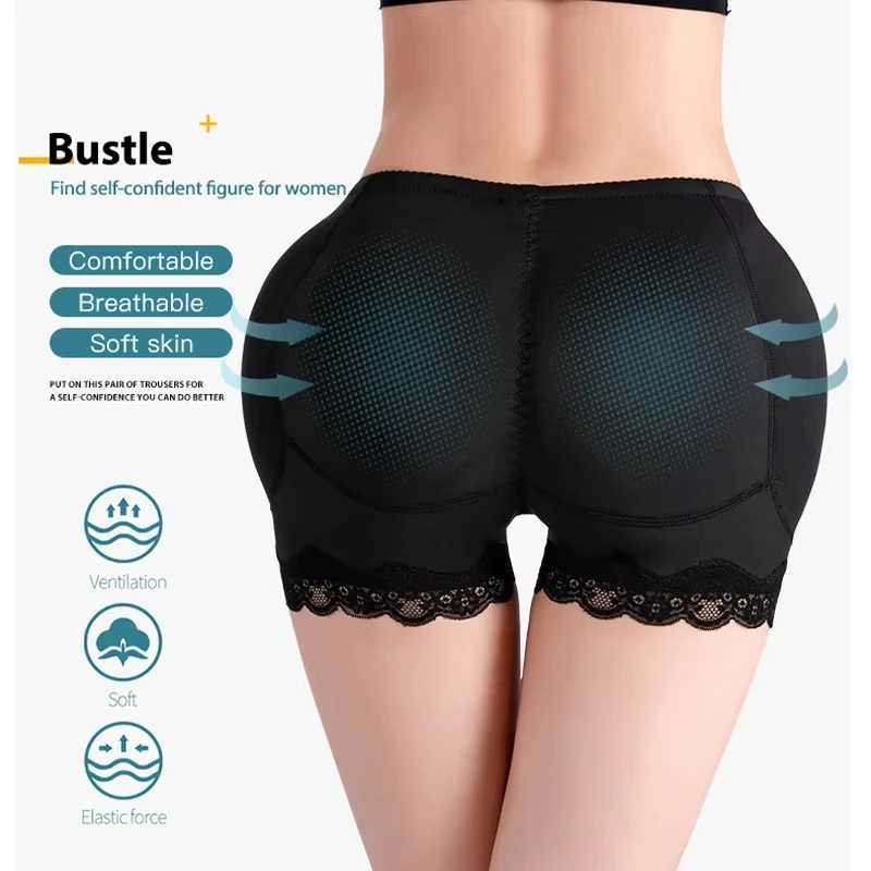 Body Shaper Underwear With Hips Pads Filler Sexy Butt Lifter Enhancer Control Panties Belly Smooth Shapewear Fake Buttock Plus L251030