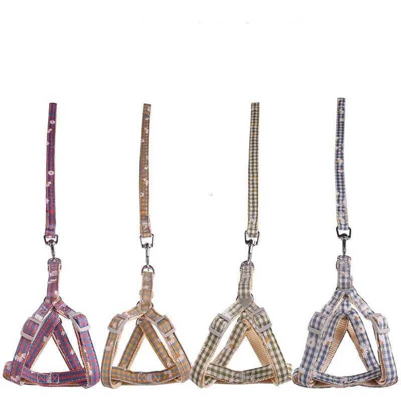 Leashes 1PC Chest and Back Collar Pet Supplies Dog Leash Outdoor Walking Cat Leash Pet Accessories C251031