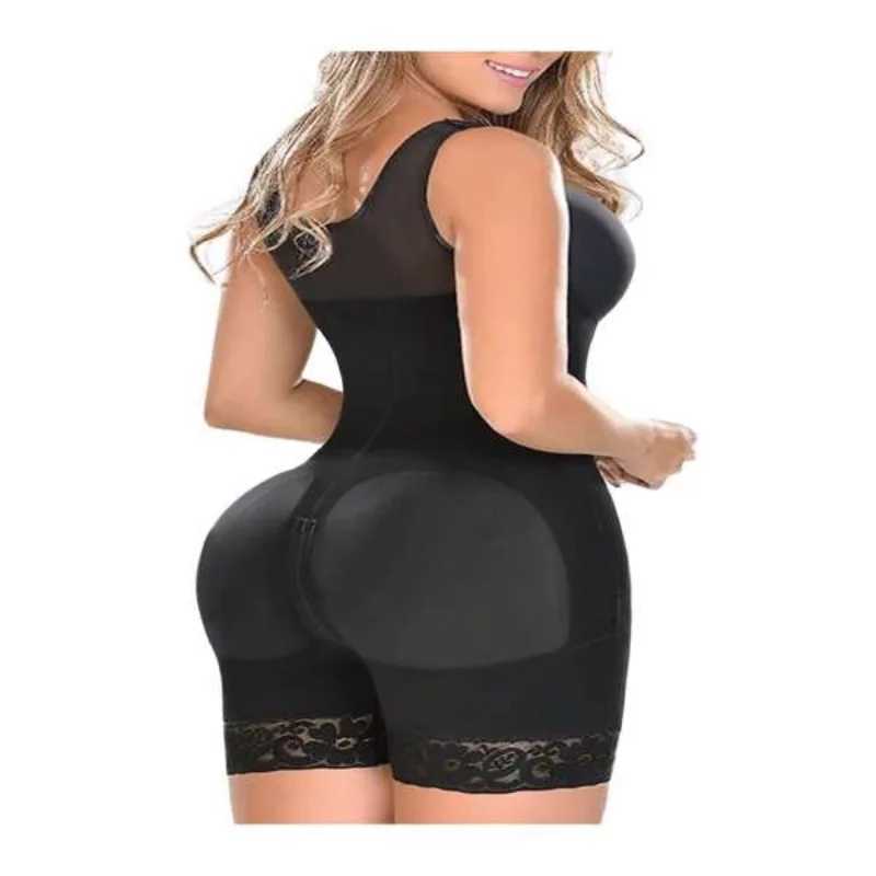 Fajas Colombianas Shapewear for Women Tummy Control Post Surgery Full Body Shaper Butt Lifter with Zipper Crotch L251030