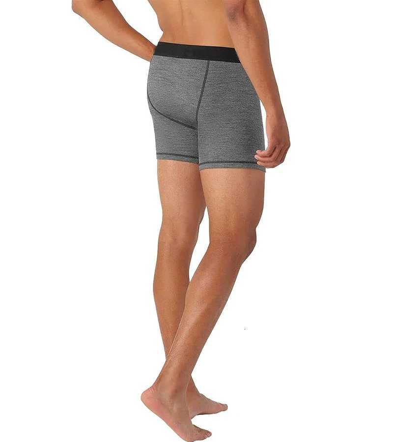 Mens Merino Wool Underwear Boxer Briefs 87 Merino Wool Boxers Soft Breathable Moisture Wicking Sports Fitness BoxershortsT251031