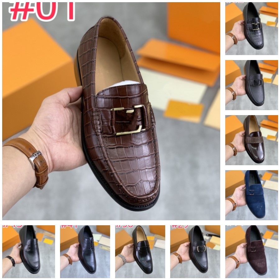 Men Designer Dress Shoes 2023 Autumn Fashion Business Wedding Footwear Man Comfy Leather Design luxurious Formal Shoes Men Europe Style Men Shoes