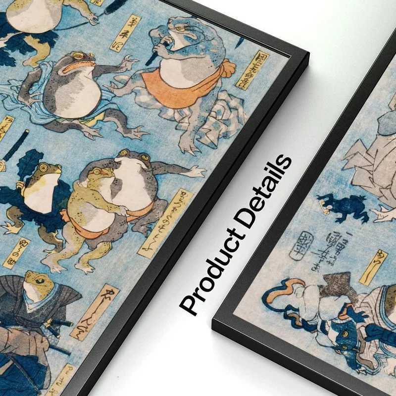 Japanese Katsushika Hokusai Exhibition Posters and Prints Canvas Painting Wall Art Blue Waves Picture for Living Room Home Decor C251031