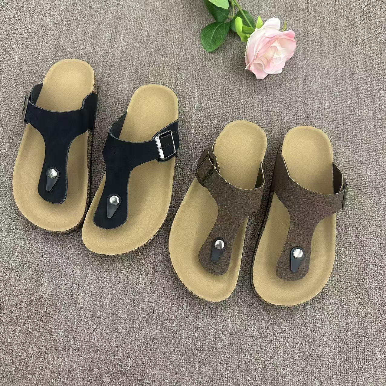 Shevalues New Design Cork Flip Flops Women Classic Footbed Sandals Fashion Comfort Home Shoes With Arch Support Soft Sole Slides Z250614