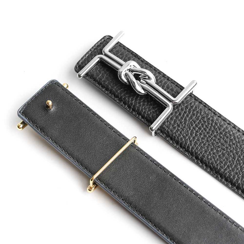 Luxury Brand Designer Pin Buckle Belt Men High Quality Women Genuine Real Leather Dress Strap for Jeans Waistband Western GothW251030