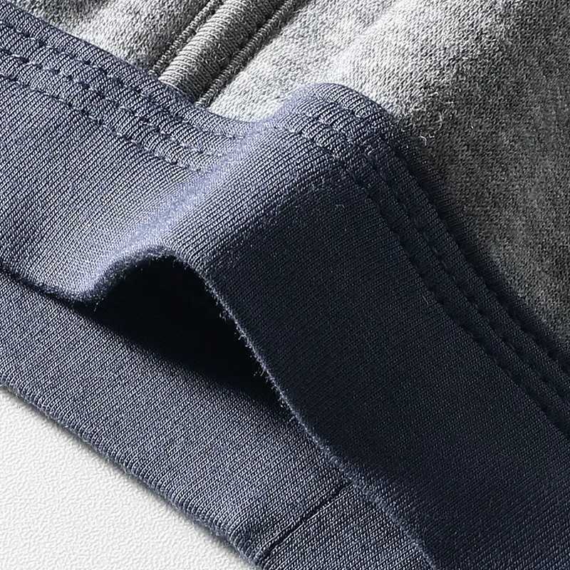 Mens Thermal Underwear Mens Velvet Thickeneded AntiWear Legs Extended Boxer Briefs Autumn and Winter MiddleAged and ElderT251031