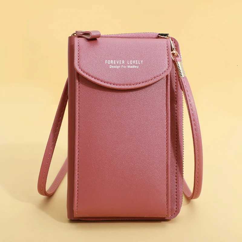 New Korean Version of Mobile Phone Bag Fashionable Large Capacity Doublelayer Wallet Multifunctional WOMENS Crossbody Bag W251031